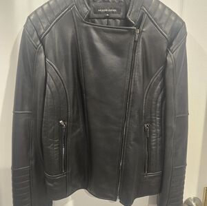 Wilsons Leather Quilted Black Jacket